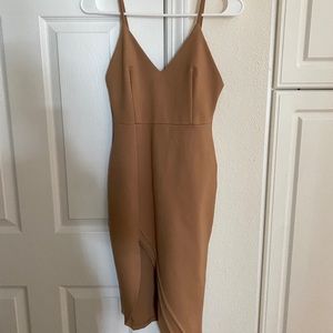 Superdown xs camel sexy dress